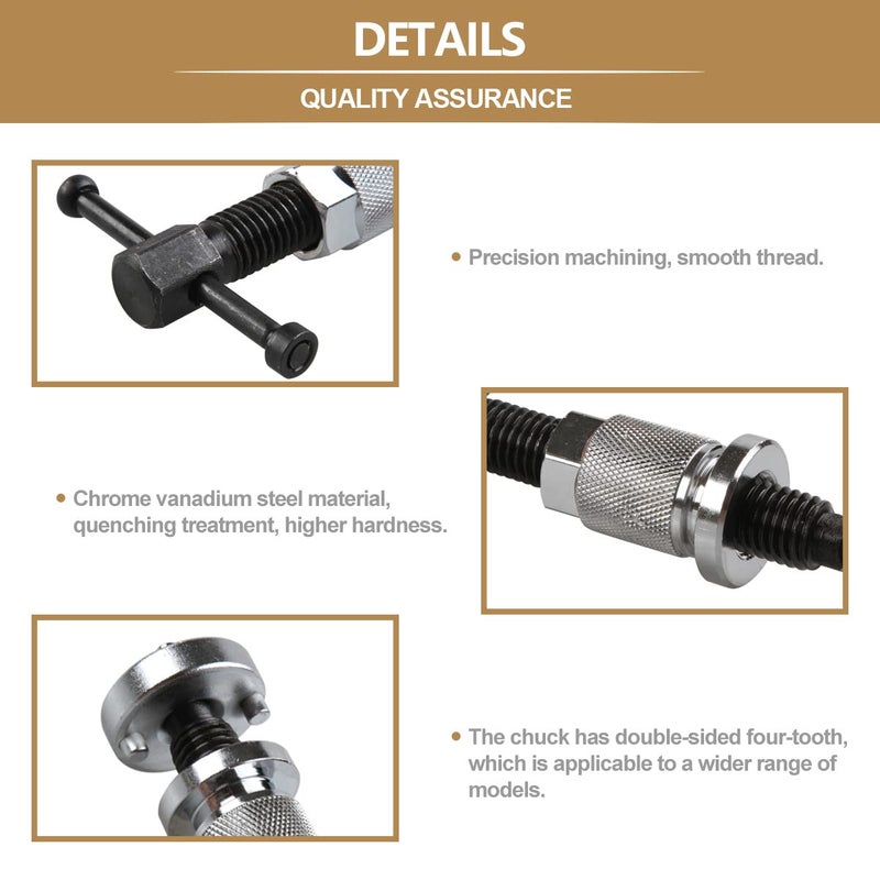 YanTone Disc Brake Caliper Piston Rewind Tool  Brake Piston Wind Back Tool  Car Rear Brake Pad Wind Back Right Handle Tool Set - Image 3